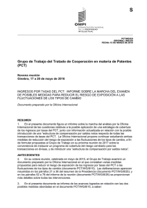 S Grupo de Trabajo del Tratado de Cooperación en materia de... (PCT)