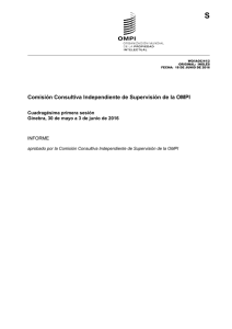 S Comisión Consultiva Independiente de Supervisión de la OMPI Cuadragésima primera sesión