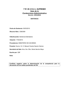 Sentencia del Tribunal Supremo 03/03/2010