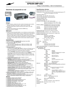 Especificaciones Técnicas EMP-835