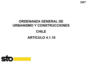 ORDENANZA GENERAL DE URBANISMO Y CONSTRUCCIONES CHILE ARTICULO 4.1.10