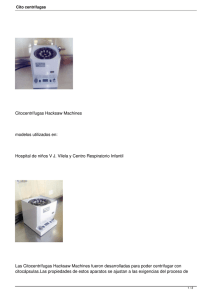 Citocentrífugas Hacksaw Machines modelos utilizados en: