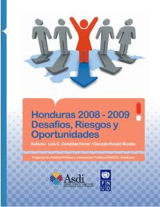 honduras 2008-2009 desafios riesgos y oportunidades
