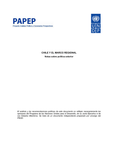 chile y el marco regional. notas sobre politica exterior