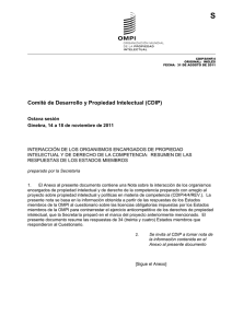 S Comité de Desarrollo y Propiedad Intelectual (CDIP)