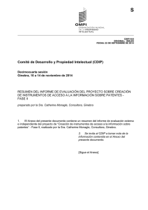 S Comité de Desarrollo y Propiedad Intelectual (CDIP)