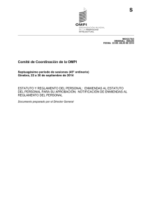 S Comité de Coordinación de la OMPI