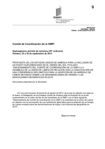 S Comité de Coordinación de la OMPI