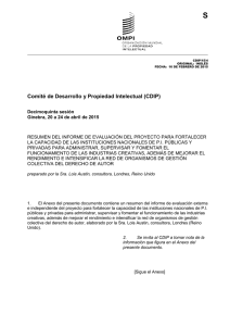 S Comité de Desarrollo y Propiedad Intelectual (CDIP)