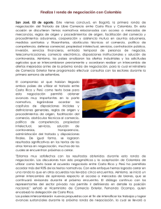 Finaliza I ronda de negociación con Colombia