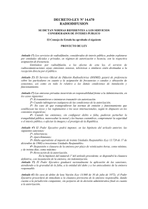 Decreto - Ley Nº 14.670 - Radiofusión