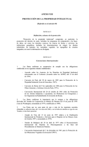ANEXO XXI PROTECCIÓN DE LA PROPIEDAD INTELECTUAL (