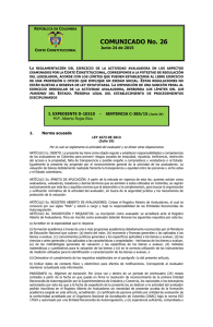 SENTENCIA C-385/15 (Junio 24) LEY AVALUADOR 1673 PDF 460.44 KB