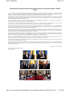 VII Reunión del Consejo del Acuerdo Marco sobre Comercio e Inversiones Uruguay-EE.UU