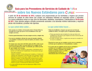 Crib Safety Standards - Spanish