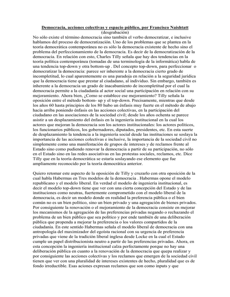 Democracia Y Acciones Colectivas pdf