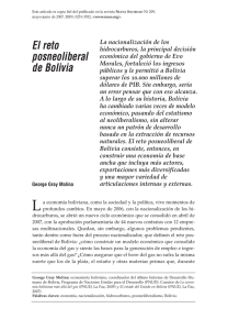 Reto posneoliberal en Bolivia.pdf