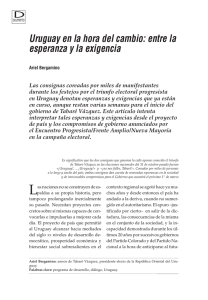 Tabare Vazquez y los desafios de Uruguay.pdf