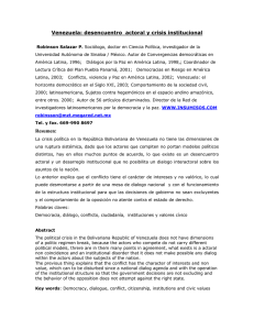 Venezuela desencuentro actoral y crisis institucional.pdf