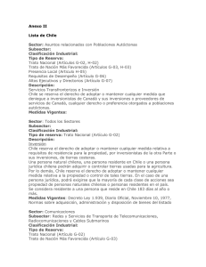 Anexo II Lista de Chile  Trato Nacional (Artículos G-02, H-02)