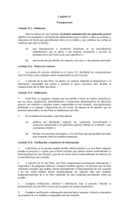 resolución administrativa de aplicación general Capítulo 12