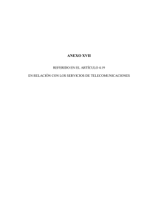 ANEXO XVII REFERIDO EN EL ARTÍCULO 4.19