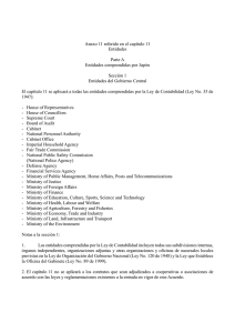 Anexo 11 referido en el capítulo 11 Entidades Parte A