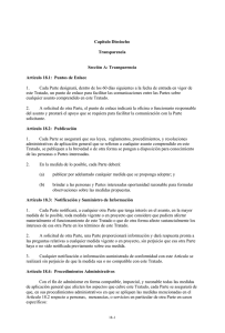 Capítulo Dieciocho  Transparencia Sección A: Transparencia