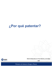 Click aquí para acceder a la editorial "¿Por qué patentar?