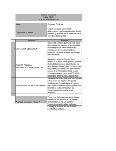 Informe Ronda IX LIMA, PERÚ 18 al 22 de Abril de 2005