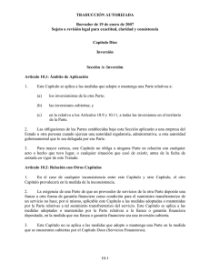 TRADUCCIÓN AUTORIZADA Borrador de 19 de enero de 2007