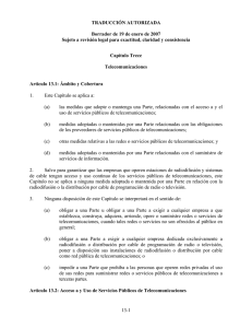 TRADUCCIÓN AUTORIZADA Borrador de 19 de enero de 2007