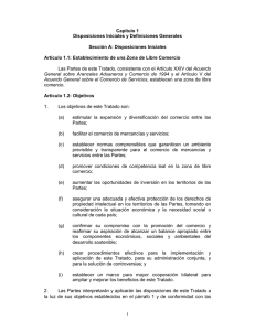 Capítulo 1 Disposiciones Iniciales y Definiciones Generales  Sección A: Disposiciones Iniciales