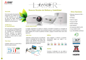 [Nueva gama de proyectores Laser LED de Mitsubishi (spa pdf)]