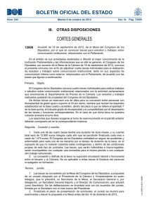 BOLETÍN OFICIAL DEL ESTADO CORTES GENERALES III.  OTRAS DISPOSICIONES 12608