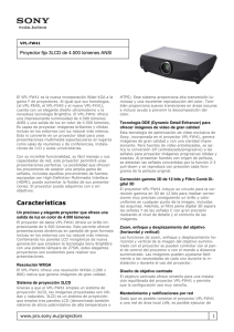 [Ficha técnica del proyector (pdf esp)]