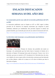 ENLACES COLEGIO PERIODISTAS MURCIA - SEMANA 10-2012