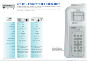 NEC NP - PROYECTORES PORTÁTILES