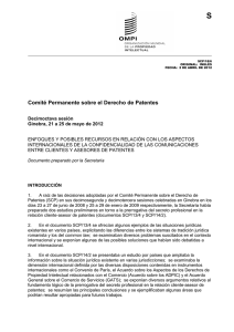 S Comité Permanente sobre el Derecho de Patentes