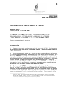 S Comité Permanente sobre el Derecho de Patentes