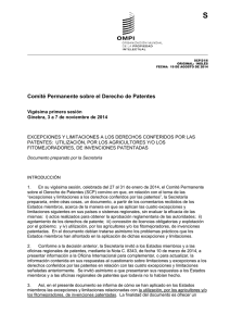 S Comité Permanente sobre el Derecho de Patentes