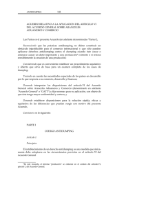 Acuerdo relativo a la Aplicaci n del Art culo VI del Acuerdo General sobre Aranceles Aduaneros y Comercio