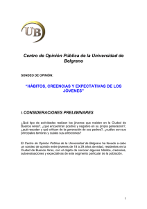 Centro de Opinión Pública de la Universidad de Belgrano JÓVENES”