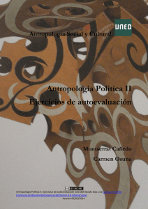 Antropología Política II Ejercicios de autoevaluación  Antropología Social y Cultural