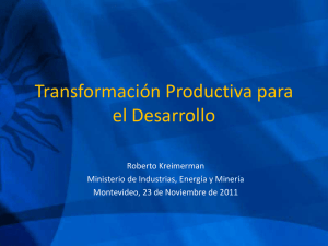 Transformación productiva para el desarrollo (2011)
