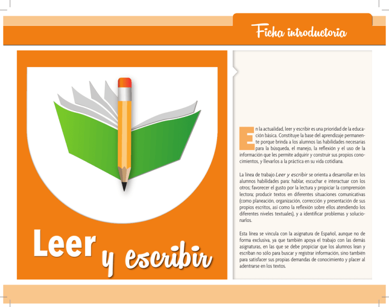 Fichas Leer Y Escribir