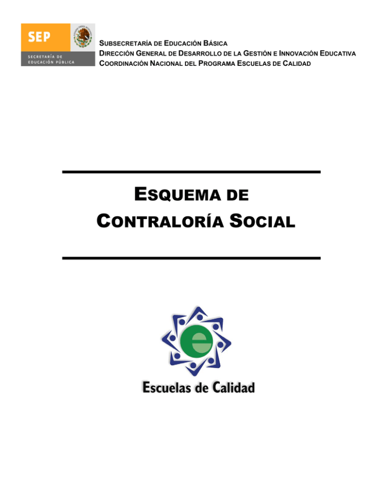 Esquema De Contraloría Social