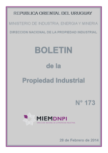 Boletín de la Propiedad Industrial N° 173