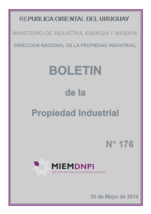 Boletín de la Propiedad Industrial N° 176