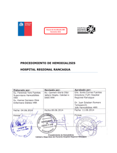 APD 1.2 Procedimiento de Hemodialisis HRR V3-2014